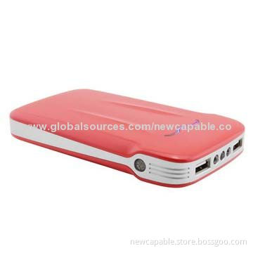 Racing car style power bank with 10,000mAh and dual USB output
